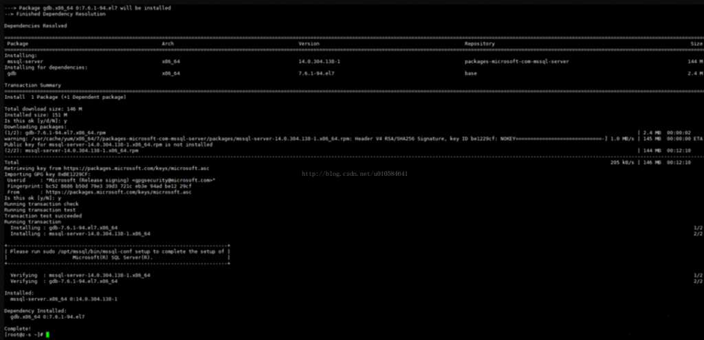 Microsoft SQL Server for Linux安装和配置