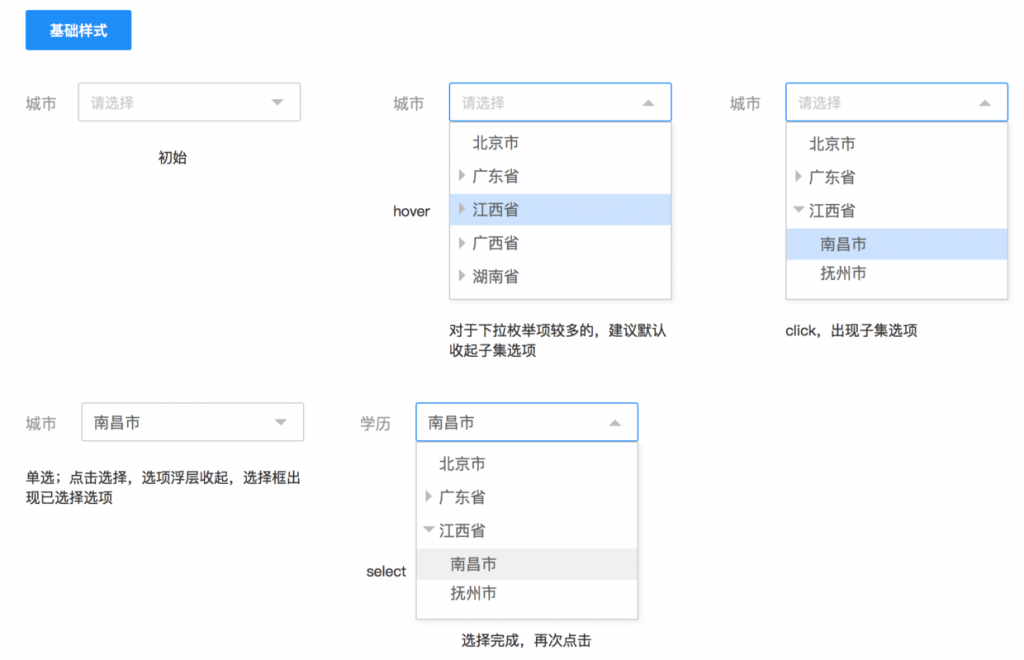 设计规范 | Web端设计组件篇－树和日期时间选择器