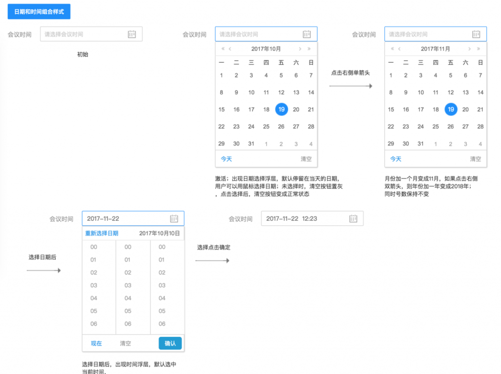 设计规范 | Web端设计组件篇－树和日期时间选择器
