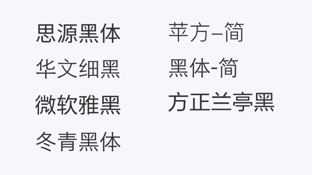 界面视觉设计要素：字体篇