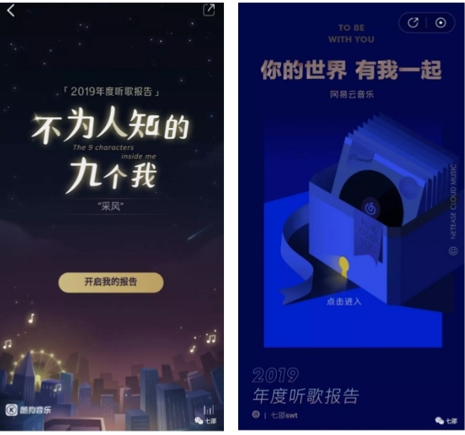 对比两个音乐平台的年度报告，我的2点营销启示